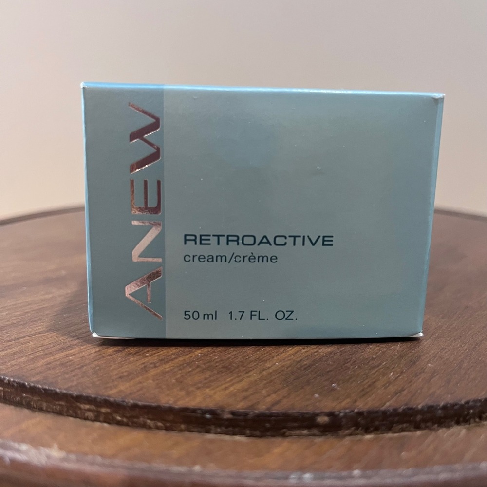 Vtg 2000 Avon Anew Retroactive Face Cream 1.7oz New In‎ Box Y2K Skincare